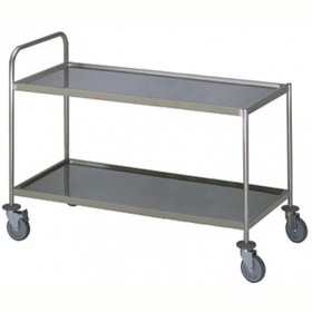Resim Professional 2 Katlı Servis Arabası, İtme Kollu, 900 Mm, Yükseklik=800 STR902HV 
