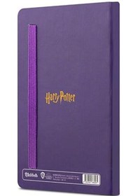 Resim Mabbels Harry Potter Sert Kapak Mini Not Defteri Kurbağa Mor 80 Yaprak Çizgisiz 9x14cm 