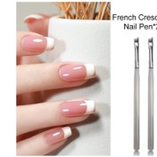 Resim Rs Tırnak Profesyonel Fransız Tırnak Resim Fırçası Yarım Ay Şekli Uv Jel Ve Akrilik Boyama Manikür Aksesuarı Salon Kalitesinde Tasarım Koyu Haki 