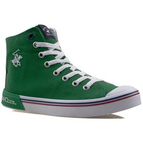 Resim Polo Club Yeşil Unisex Uzun Keten Spor Ayakkabı-Yeşil 