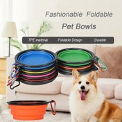 Resim Pet Malzemeleri Katlanır Kase Taşınabilir Pet Katlanır Kase Seyahat Köpek Kase Köpek Kase Köpek Pot Köpek Maması Aracı Köpek Maması Kedi Maması Su Kase Teleskopik Köpek Kase 