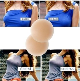 Resim INURA GLOBAL İNURA GLOBAL® Silikon Göğüs Ucu Kapatıcı Gizleyici Bant Aparat Nipple Pad 