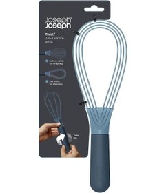 Resim Joseph Joseph Çelik Silikon Saplı 2 İşlevli Çırpıcı (Balon ve Düz 