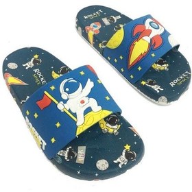 Resim Gezer 15059 Rocket Space Erkek Çocuk Terlik 31-35 Mavi 