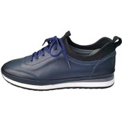 Resim King Shoes Lacivert Günlük Erkek Ayakkabı Taba 