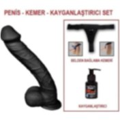 Resim Odins Shop 33 CM Belden Bağlamalı Realistik Dev Zenci Penis 