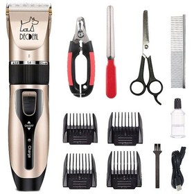 Resim Geekyou Evcil Hayvan Elektrikli Tıraş Makinesi Seti - Seramik-titanyum Bıçaklı, 5 Hızlı, Usb Şarjlı, Tırnak Kırıcı+tarak+yağ Dahil 