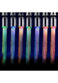 Resim Konesam Led Su Kraanı, Su Akımı İle Çalışır, Çok Renkli Işık Ve Sıcaklık Tespiti, Mutfak/banyo, Abs Malzeme, Gümüş Renk 