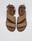 Resim Bueno Shoes Vizon Deri Kadın Düz Sandalet 01wl1508 