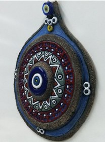 Resim Özel Tasarım Seramik Desenli Nazarlık Duvar Süsü 