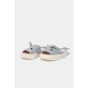 Resim DeFacto Erkek Köpek Balığı Temalı Düz Taban Ev Terliği E2291AX24WN 