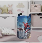 Resim Mekta Home Bebek Ve Çocuk Odası Iron Man Ve Spider Man Desenli Oyuncak Sepeti Renkli Çok Renkli 