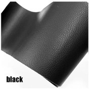 Resim Kendinden Yapışkanlı Deri Tamir Bandı Yama Kanepe Araba Koltuğu Mobilya İçin Black 50x120cm 