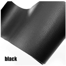 Resim Kendinden Yapışkanlı Deri Tamir Bandı Yama Kanepe Araba Koltuğu Mobilya İçin Black 50x120cm 