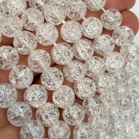 Resim 10 mm Yuvarlak Necef Taşı - Şeffaf 