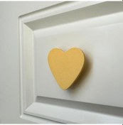 Resim Pomerol Sarı Kalp Dolap Kulpu - Çocuk Odası, Mutfak Ve Banyo İçin Modern, Şık Ve Dayanıklı Mobilya Kulp, Dk 