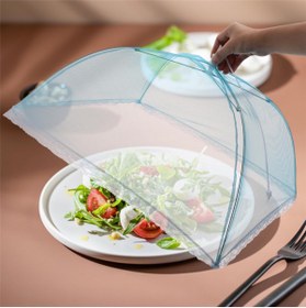Resim omilife Gıda Koruyucu Şemsiye Yiyecek Sinek Koruyucu Tül Cibinlik 65 cm * 65 cm 