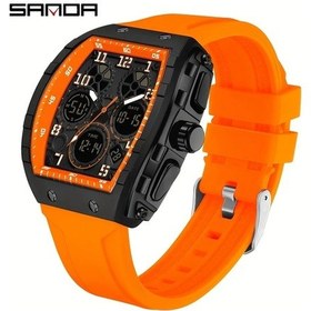 Resim Oldfriend Sanda Erkek Alarmlı Kronometre Dünya Saati Siyah Altın Sportif Suya Dayanıklı Kol Saati Diğer 