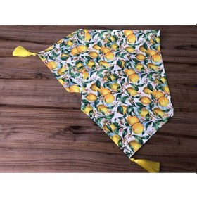 Resim Vintage Limonlar Desenli Runner Çok Renkli 