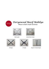 Resim Deryawood Masif Ahşap Masa 