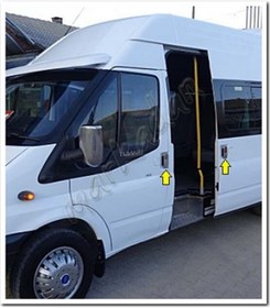 Resim Db Chrome Ford Transit Kapı Kolu Nikelajı 2003-2013 4 Kapı 5 Parç 