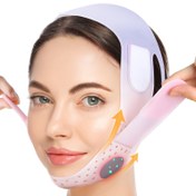 Resim JUSRON V-Line Lift Up Chin Strap - Çene ve Yüz Kaldırma için Güzellik Sıkılaştırma Kemeri, Kaymaz Ergonomik Tasarım, 58.42-68.58 cm, Kadınlar ve Erkekler için Unisex, Yüz Kası Sıkılaştırma ve Ameliyat Sonrası, Çene Kontürleme, Pürüzsüz Bitiş, Güvenli Uygunluk, Erkekler ve Kadınlar 