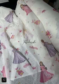 Resim Tül Perde Brillant Marka Prenses Desen Bambu Örme Ekru 