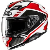 Resim Hjc F71 Tozz Mc1 Kapalı Motosiklet Kaskı Beyaz - Kırmızı - Siyah 