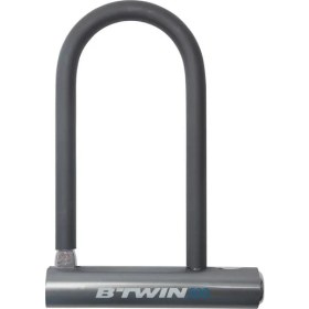 Resim Btwin 500 U Bisiklet Kilidi Gri 