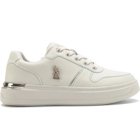 Resim U.S. Polo Assn. 3ı Alka 3fx Bej Kadın Sneaker 