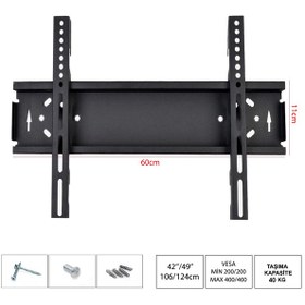 Resim Ufix Lcd Askı Aparatı Sabit 42"/49"/55"/65" 106 124Cm 6011 