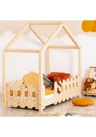 Resim Markaawm Markaawm Nature Karyola Montessori Yatak Ahşap Çocuk Bebek Yatak Akçaağaç 