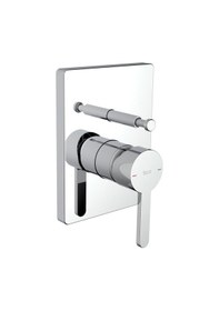 Resim Roca 08 00845506 Carelia 2 Çıkışlı Ankastre Duş Sistemi Krom 