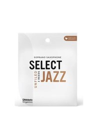 Resim D'addario Orrs03ssx3s Organic Select Jazz Unfiled Soprano Saksafon Kamışı No: 3 Soft Profesyonel/caz - 3'lü Paket Kimyasalsız Organik Tarım Sertifikalı, Üstün Projeksiyon Ve Net Caz Tınısı 