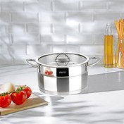 Resim Nehir Silver Mat Trend 24 CM Derin Çelik Tencere 