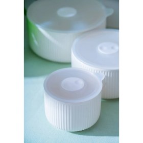 Resim Akdeniz Home Pure Carmen Kapaklı Porselen 6 Parça Saklama ve Sunum Kase Seti 