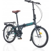 Resim Corelli Simple 20 Jant 16''katlanır Bisiklet Gri-Yeşil 