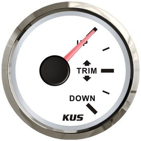 Resim Kus Trim Göstergesi Beyaz 12/24v 52mm 