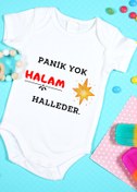 Resim Canestar Özel Tasarım Bebek Zıbın 0-3 Yaşa Uygun(panik Yok Halam Halleder!) 