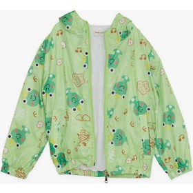 Resim Breeze Girls & Boys Erkek Çocuk Yağmurluk Prens Kurbağacık Desenli 1-5 Yaş, Fıstık Yeşili-fıstık Yeşili Fıstık Yeşili 