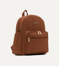 Resim Nata Kahverengi Gold Bebek Çantası 