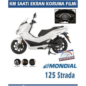 Resim Mondial Strada 125 Serisi Motosiklet Ekran Km Koruyucu 