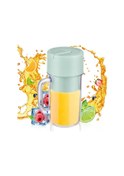 Resim Kangvka Usb Şarjlı Taşınabilir Meyve Blender, 340ml, 22000rpm, Ip67 Su Geçirmez, 1200mah Batarya, Yeşil 