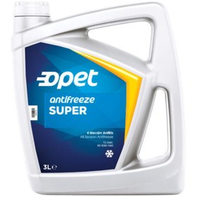 Resim Opet Süper Antifiriz 3lt Mavi Ekonomik Paket 4ü Bir Arada (1koli Fiyatı) 
