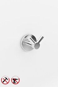 Resim Alper Banyo Paslanmaz Bornoz Ve Ikili Havlu Askılık Seti Vidalı Montajlı Dayanıklı Banyo Askısı 