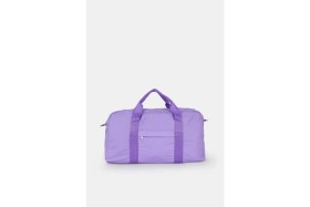 Resim Icone Bag Spor Çanta, Paraşüt Kumaş Önü Cepli Unisex Spor Fitness Gym Çantası, LİLA Renk Spor Çantası 