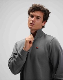 Resim Ellesse Yarım Fermuarlı Antrasit Erkek Sweatshirt Em580 Antrasit 