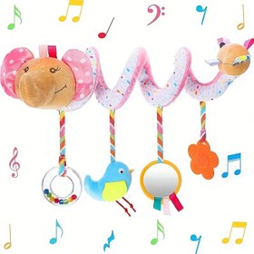Resim KPOSKLI Bebek Arabası ve Yatak Asılı Oyuncaklar ile Dahili Zil, Renkli Müzik ve Rüzgar Çanı Mobil, Küçükler İçin Noel ve Doğum Günü Hediyesi, Bebek Eğlencesi | Eğlenceli Tasarım | Güvenli Malzeme, Oyuncak 