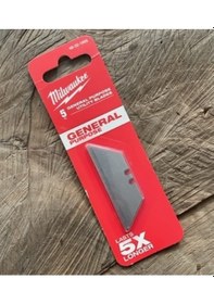 Resim Milwaukee Rötüş Bıçak Yedeği Halı Kesme Maket Bıçak Yedeği 62mm 5li 