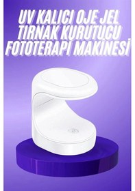 Resim Seyehat Tipi Mini Oje Kurutucu Ultr.iole Mor Işık Protez Tırnak Kurutucu 